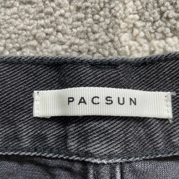 PacSun Black High Waisted Straight Leg Jeans - Picture 4 of 6